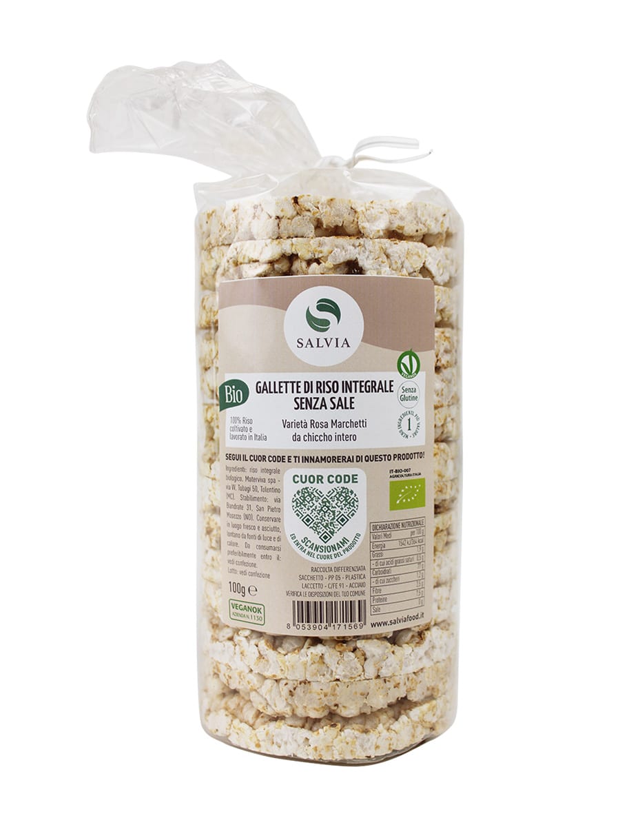 Gallette di riso integrale bio Salvia 100g