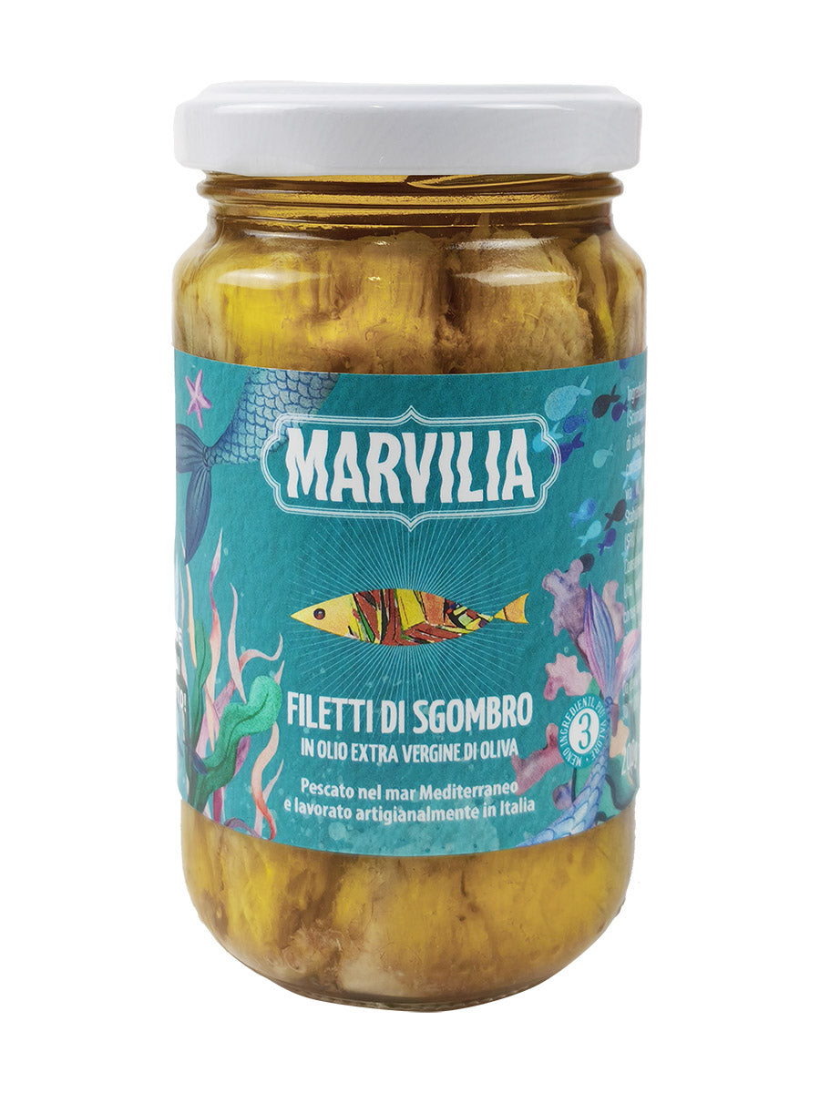 Filetti di sgombro in olio extravergine - 200g Salvia