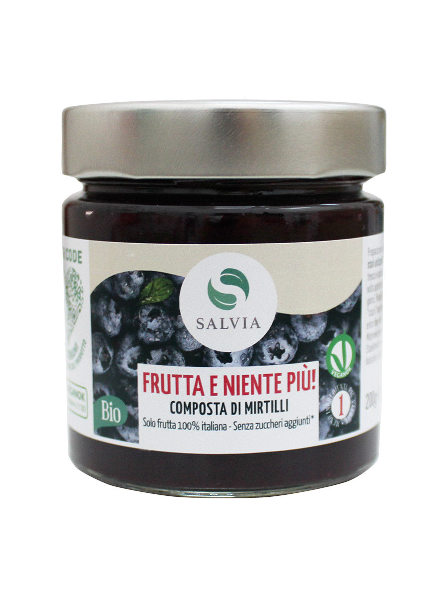 Composta di mirtilli italiani bio Salvia 200g