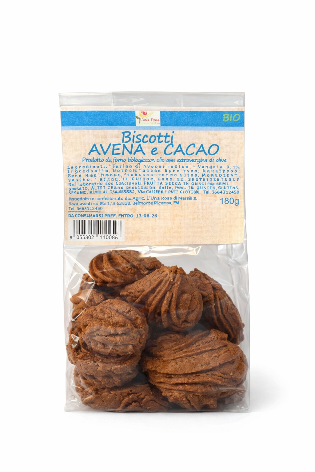 Biscotti avena e cacao
