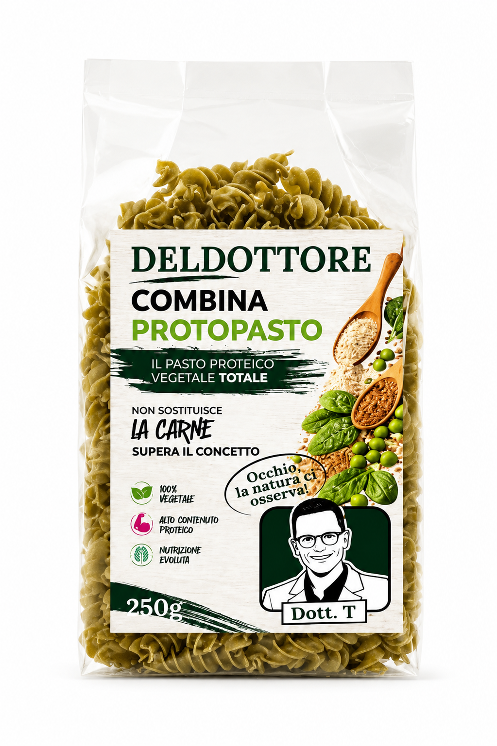 Combina Protopasto fusilli ai piselli 250g