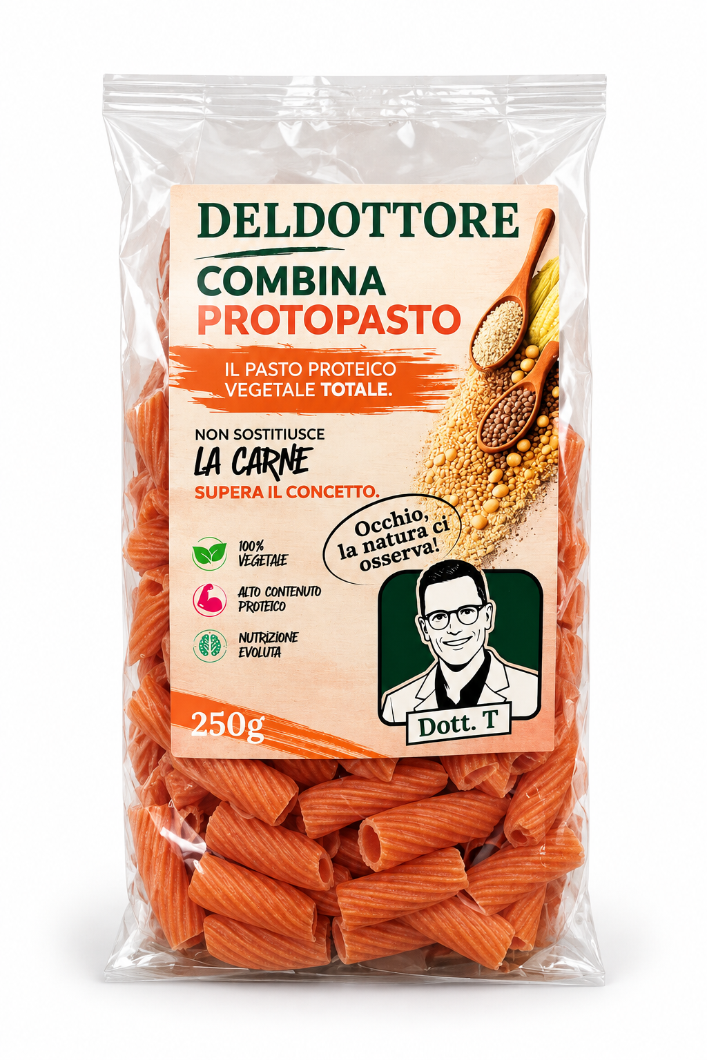Combina protopasto maccheroni lenticchie